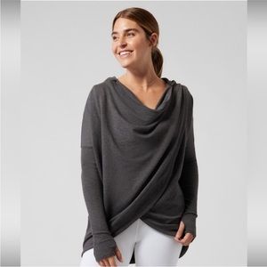 Purana wrap sweatshirt athleta size small